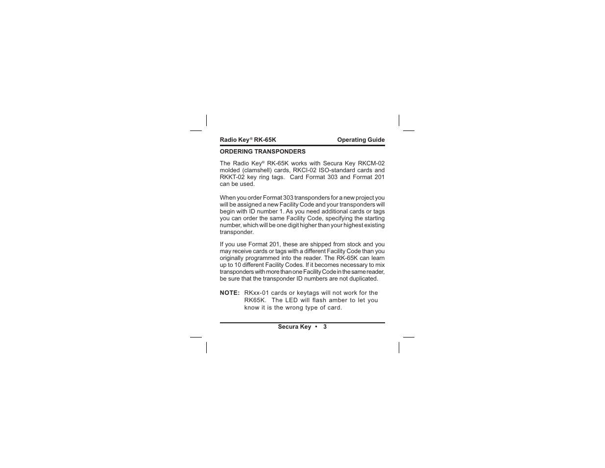 Controlled Products Systems Group RK65K User Manual | Page 6 / 35