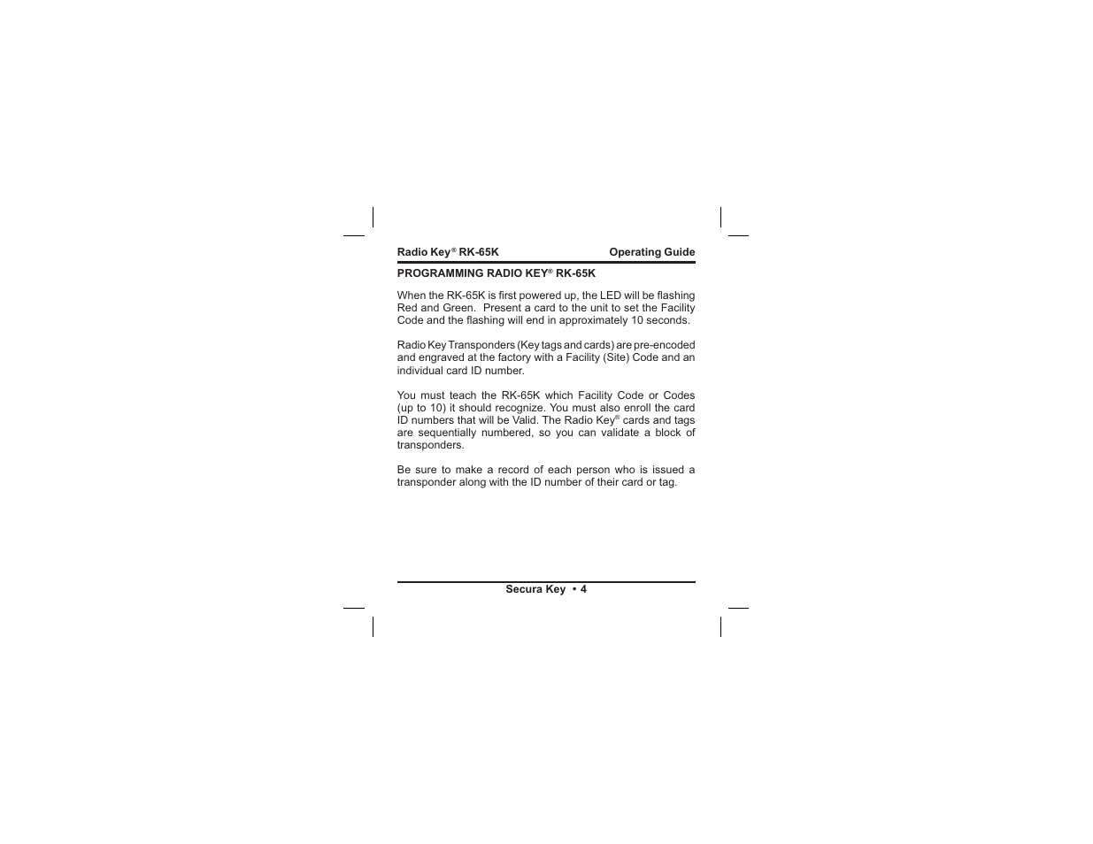 Controlled Products Systems Group RK65K User Manual | Page 7 / 35