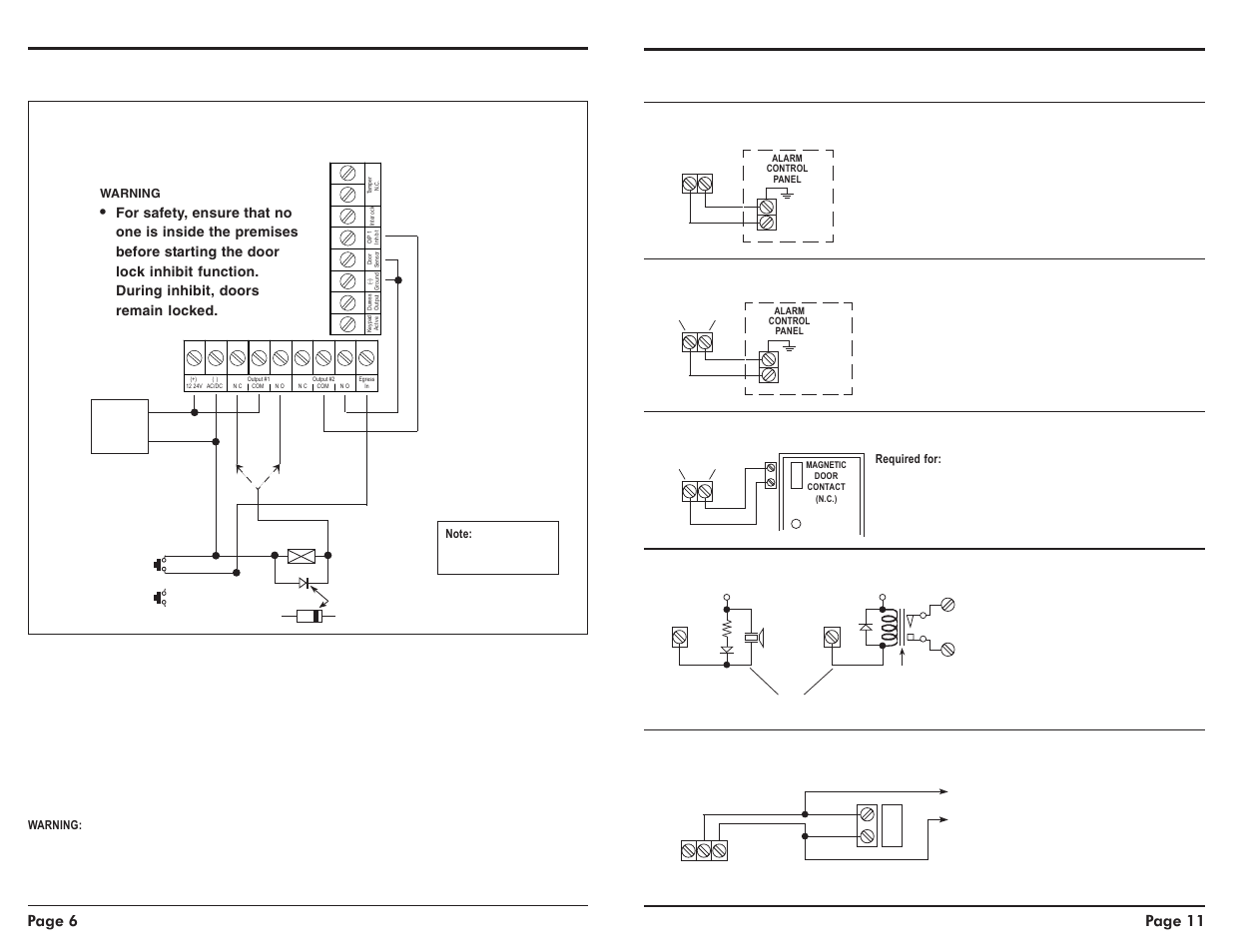 Digital access keypad manual, Seco-larm u.s.a., inc, Page 6 page 11 | Controlled Products Systems Group SK-1123-SQ User Manual | Page 6 / 8