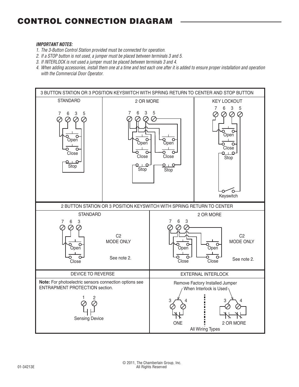 Control connection diagram | Controlled Products Systems Group CDO MD L/H Hoist 1/2hp 115v User Manual | Page 28 / 28