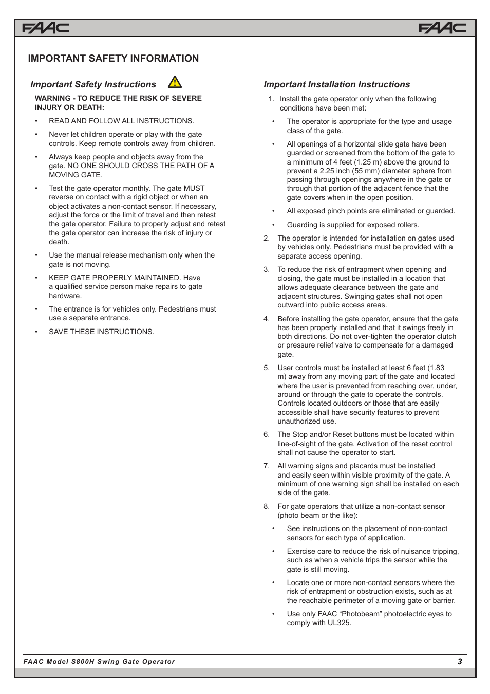 Important safety information | Controlled Products Systems Group -108710 User Manual | Page 3 / 33