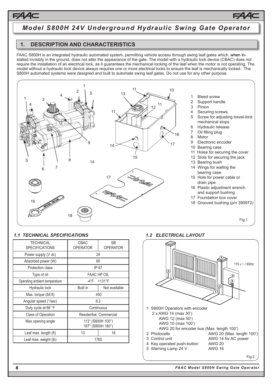 Description and characteristics | Controlled Products Systems Group -108710 User Manual | Page 6 / 33