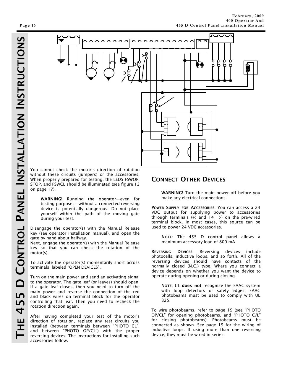 455 d c, Ontrol, Anel | Nstallation, Nstructions, Onnect, Ther, Evices | Controlled Products Systems Group 1042011 User Manual | Page 16 / 28