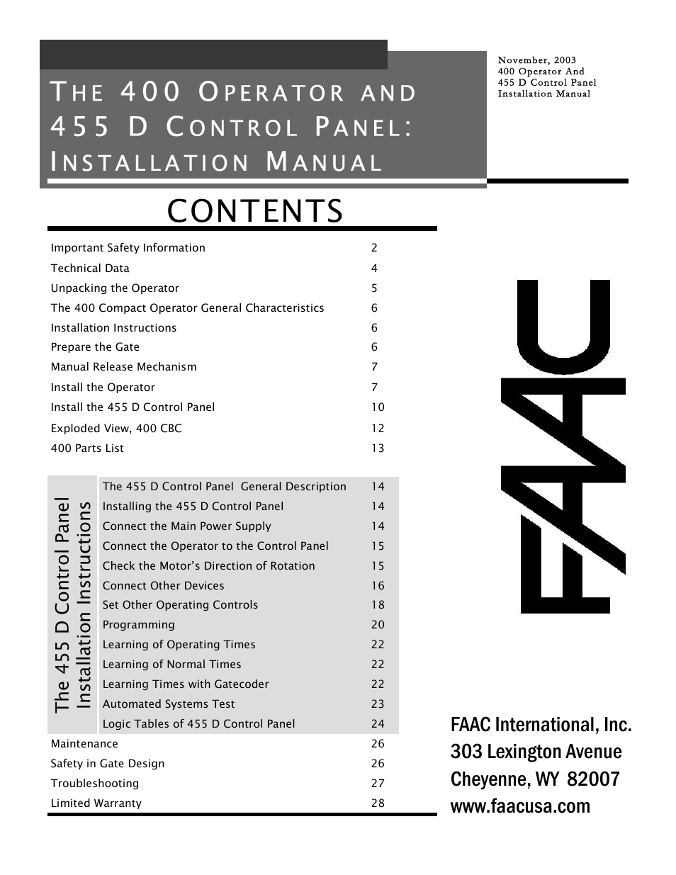 Controlled Products Systems Group 1042011577 User Manual | 28 pages