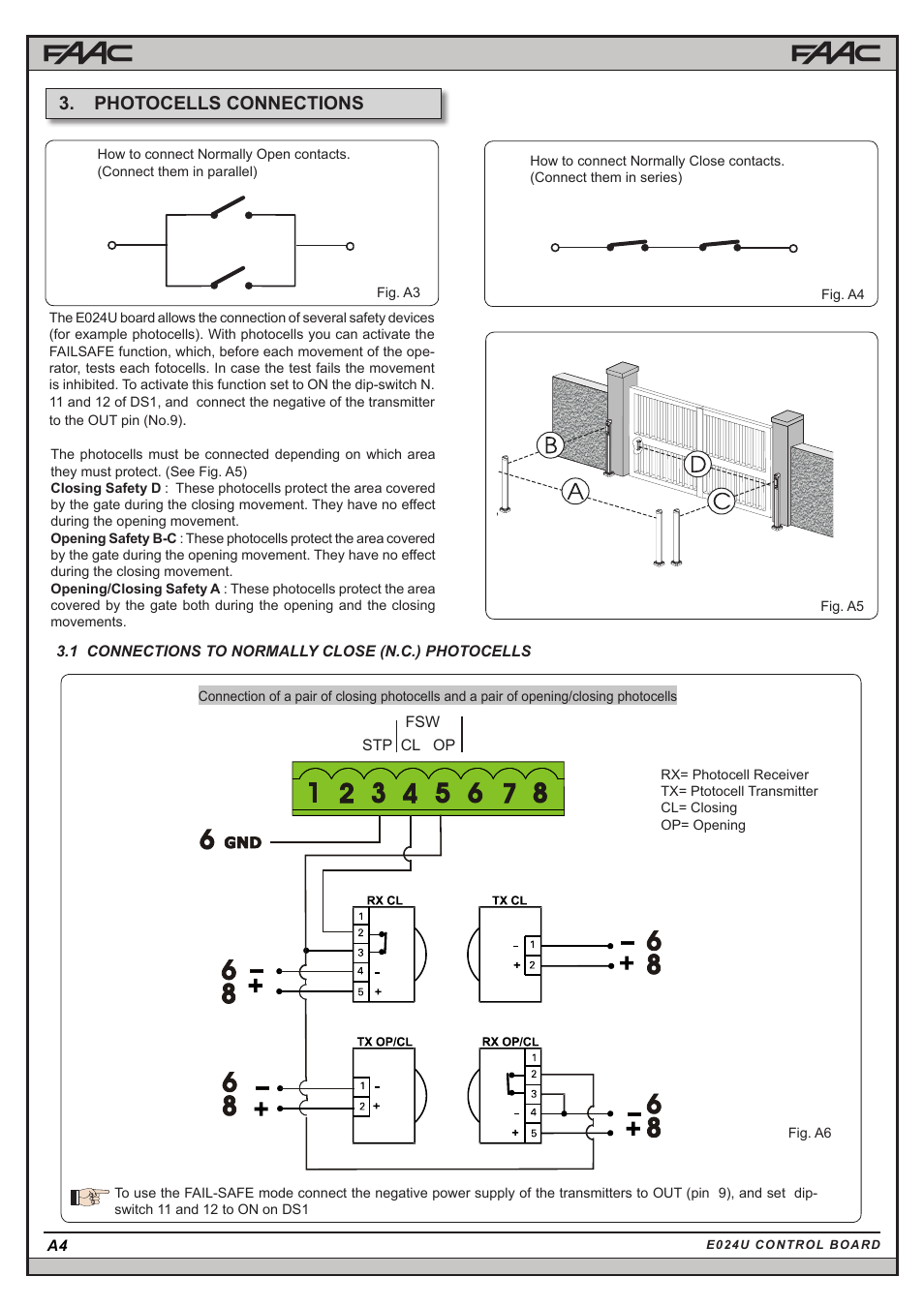 Photocells connections | Controlled Products Systems Group 10441811 User Manual | Page 15 / 29