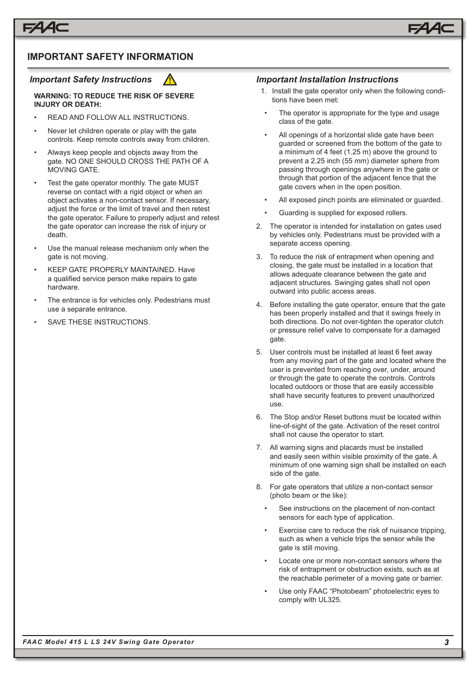 Important safety information | Controlled Products Systems Group 10441811 User Manual | Page 3 / 29