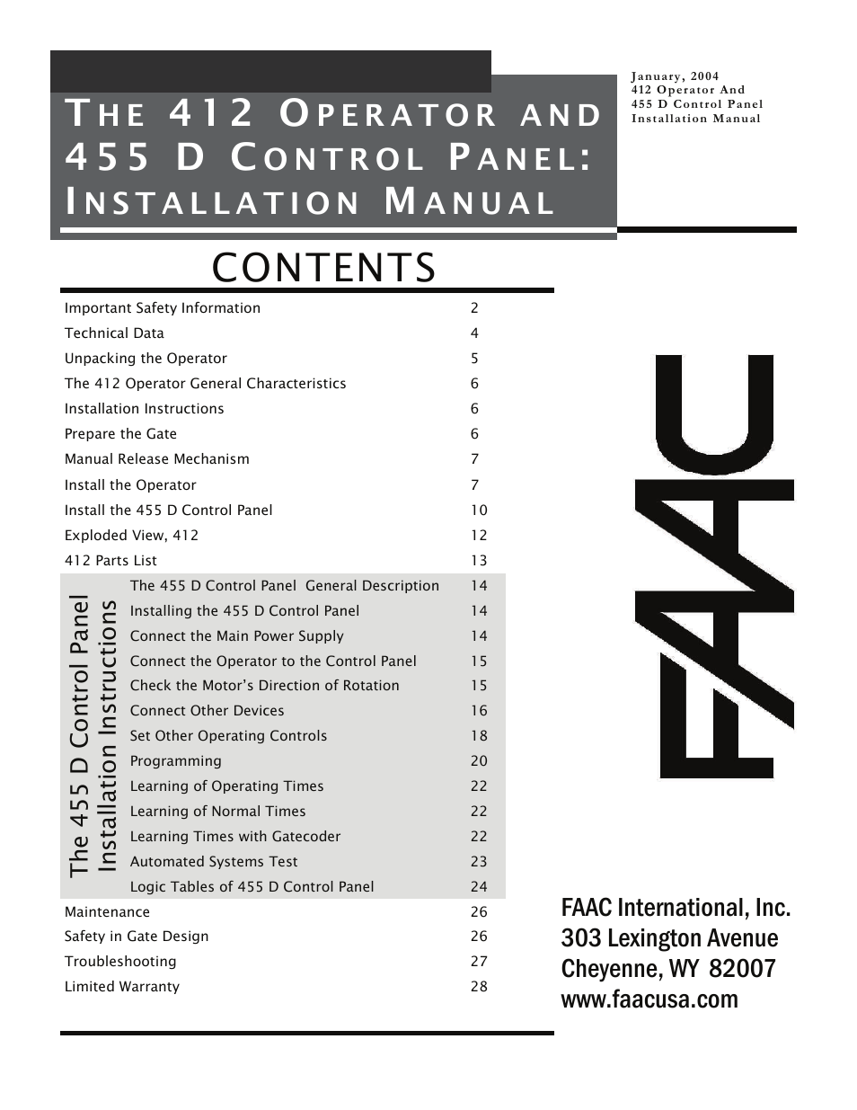 Controlled Products Systems Group 104470 User Manual | 28 pages