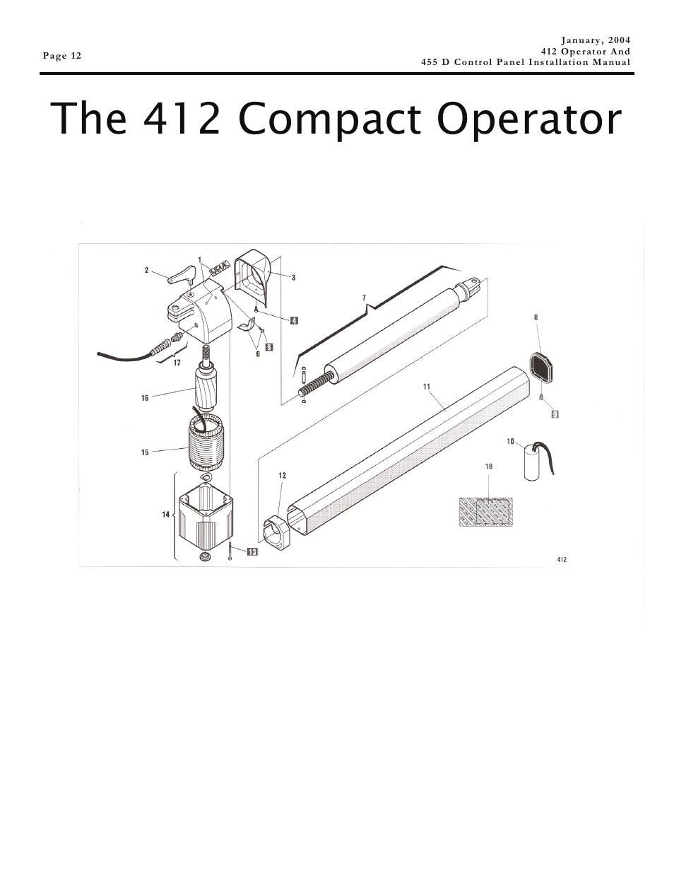 The 412 compact operator | Controlled Products Systems Group 104470 User Manual | Page 12 / 28
