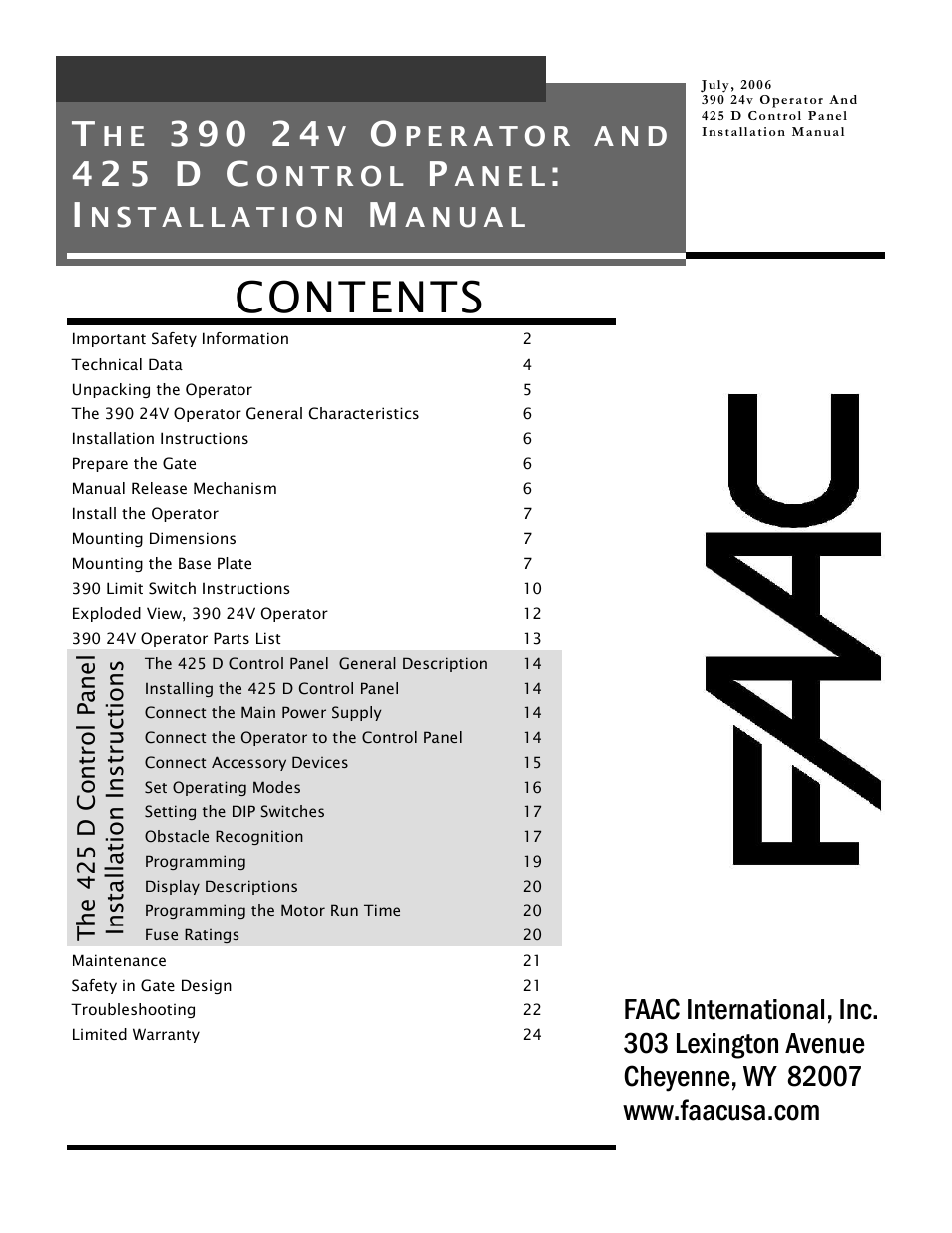 Controlled Products Systems Group 104572 User Manual | 24 pages