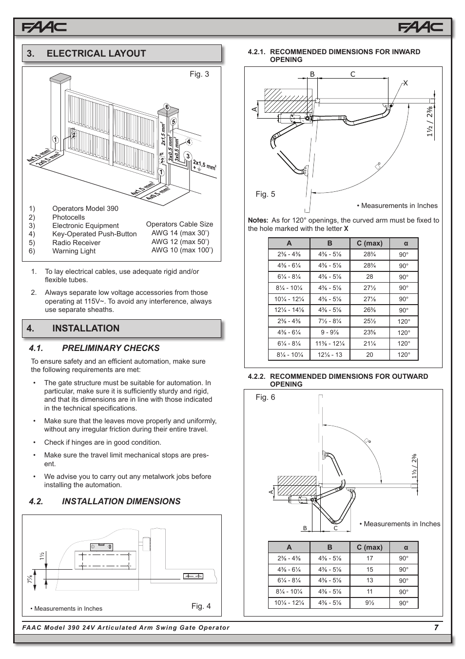Electrical layout 4. installation, Preliminary checks, Installation dimensions | Controlled Products Systems Group 104572 User Manual | Page 7 / 27