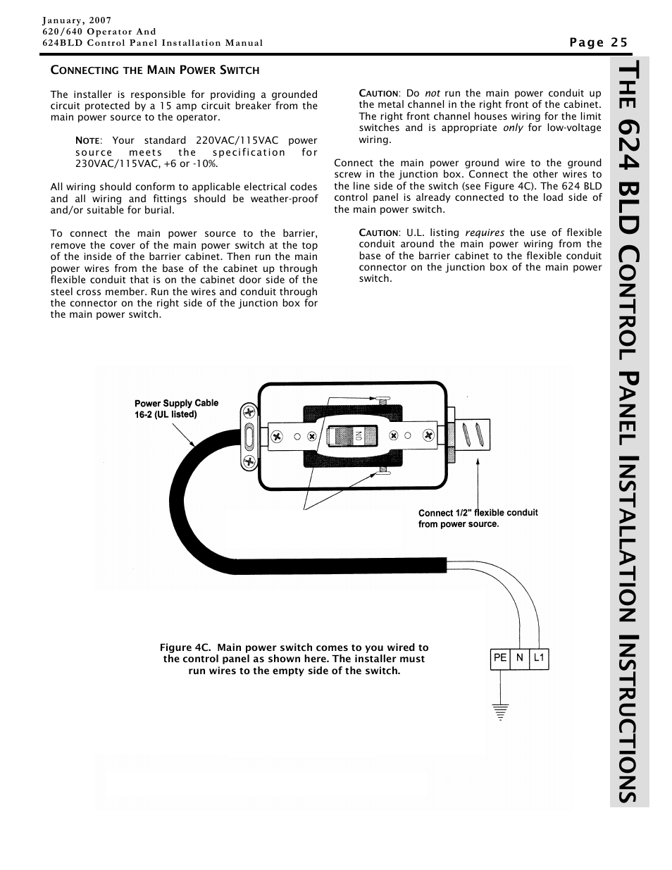 624 bld c, Ontrol, Ane l | Ns t a lla t ion, Ns truction s | Controlled Products Systems Group 10463283 User Manual | Page 25 / 36