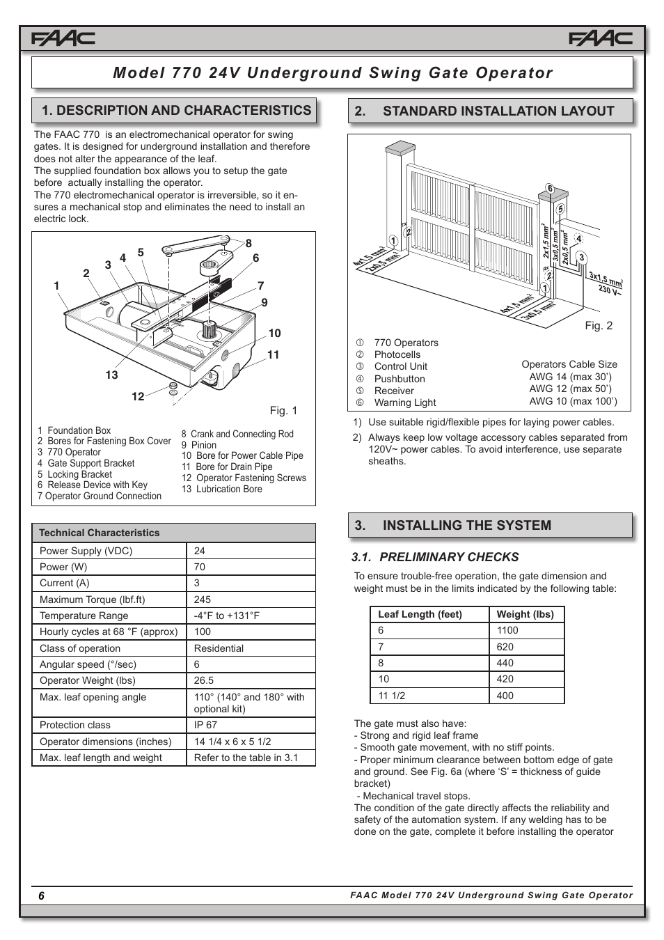 Standard installation layout | Controlled Products Systems Group 106753 User Manual | Page 6 / 28