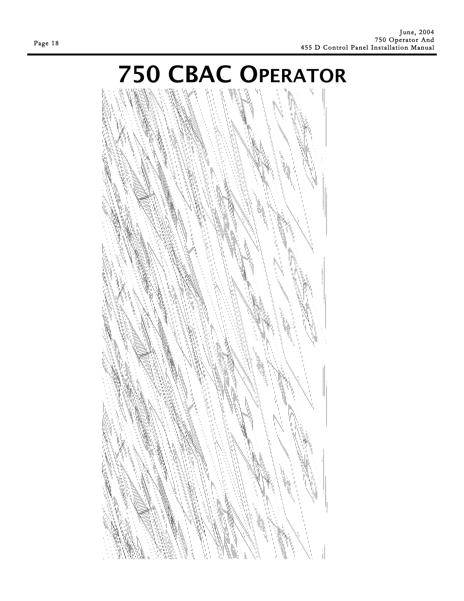 750 cbac o, Perator | Controlled Products Systems Group 107725 User Manual | Page 18 / 40