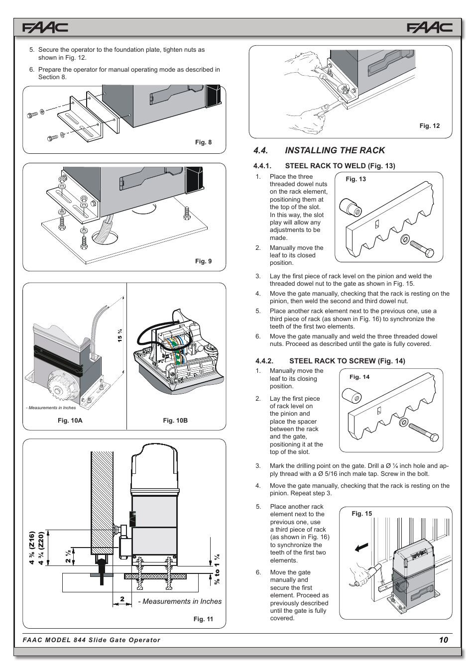 Installing the rack | Controlled Products Systems Group 109837 User Manual | Page 10 / 27