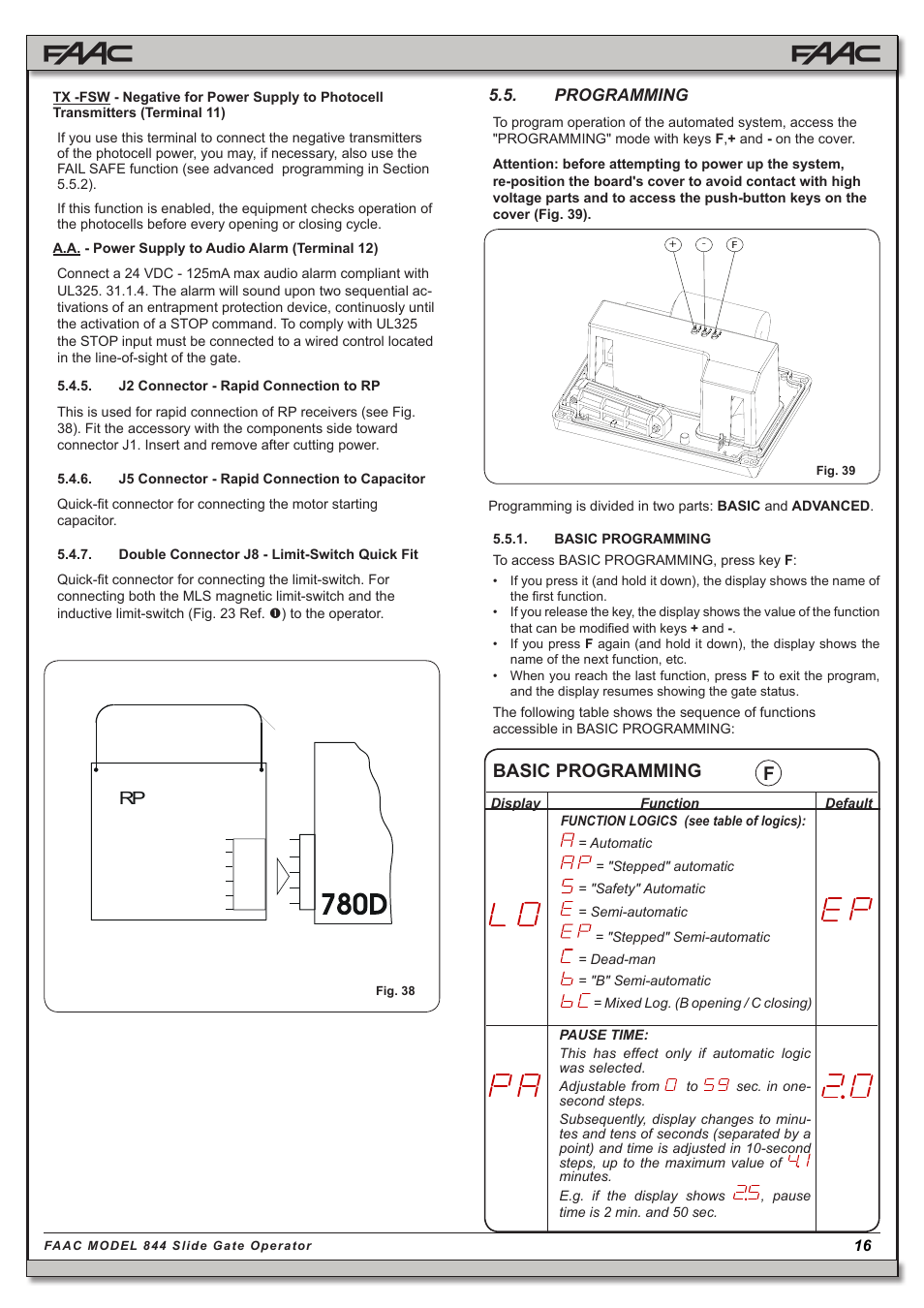 Basic programming | Controlled Products Systems Group 109837 User Manual | Page 16 / 27