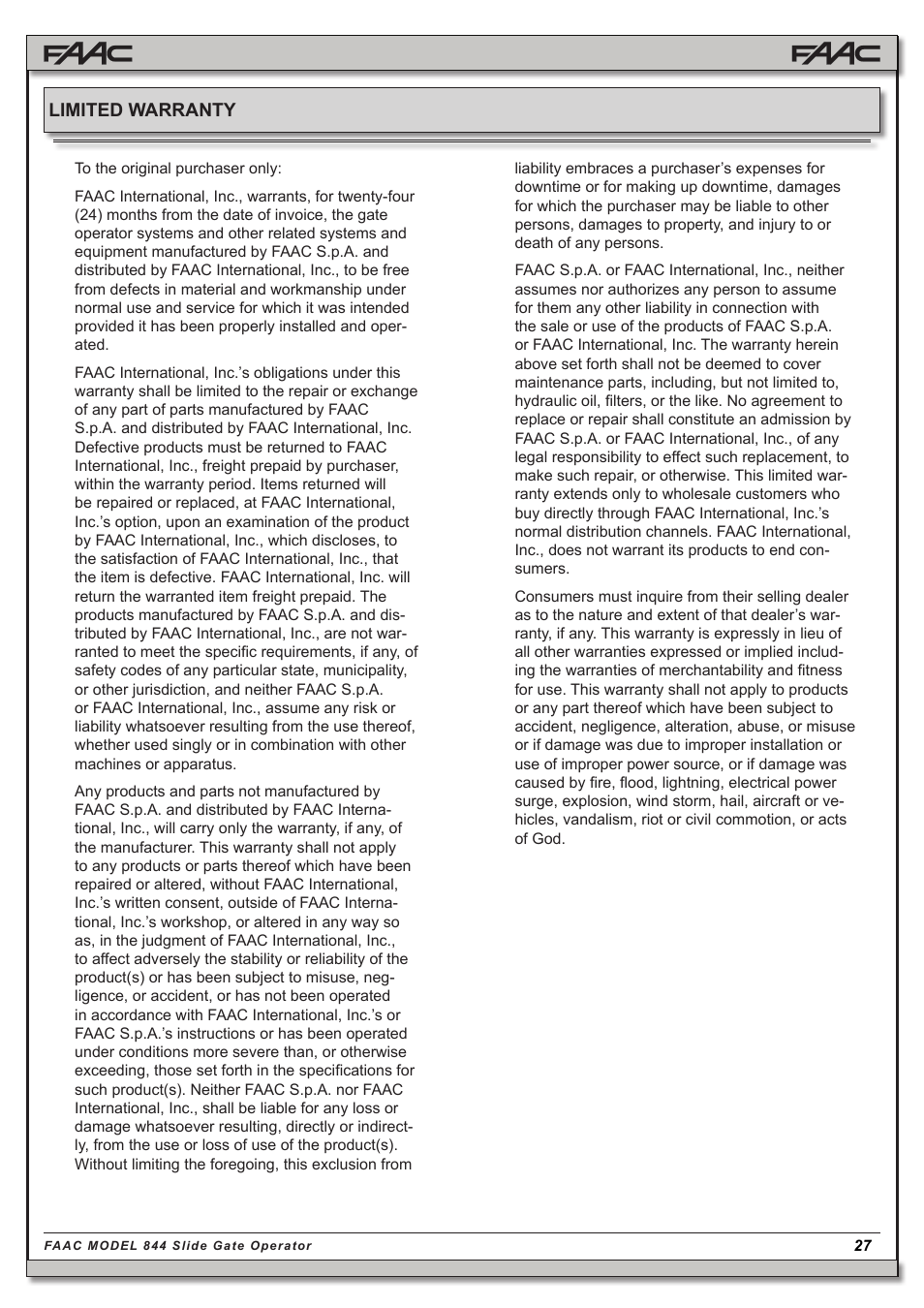 Controlled Products Systems Group 109837 User Manual | Page 27 / 27
