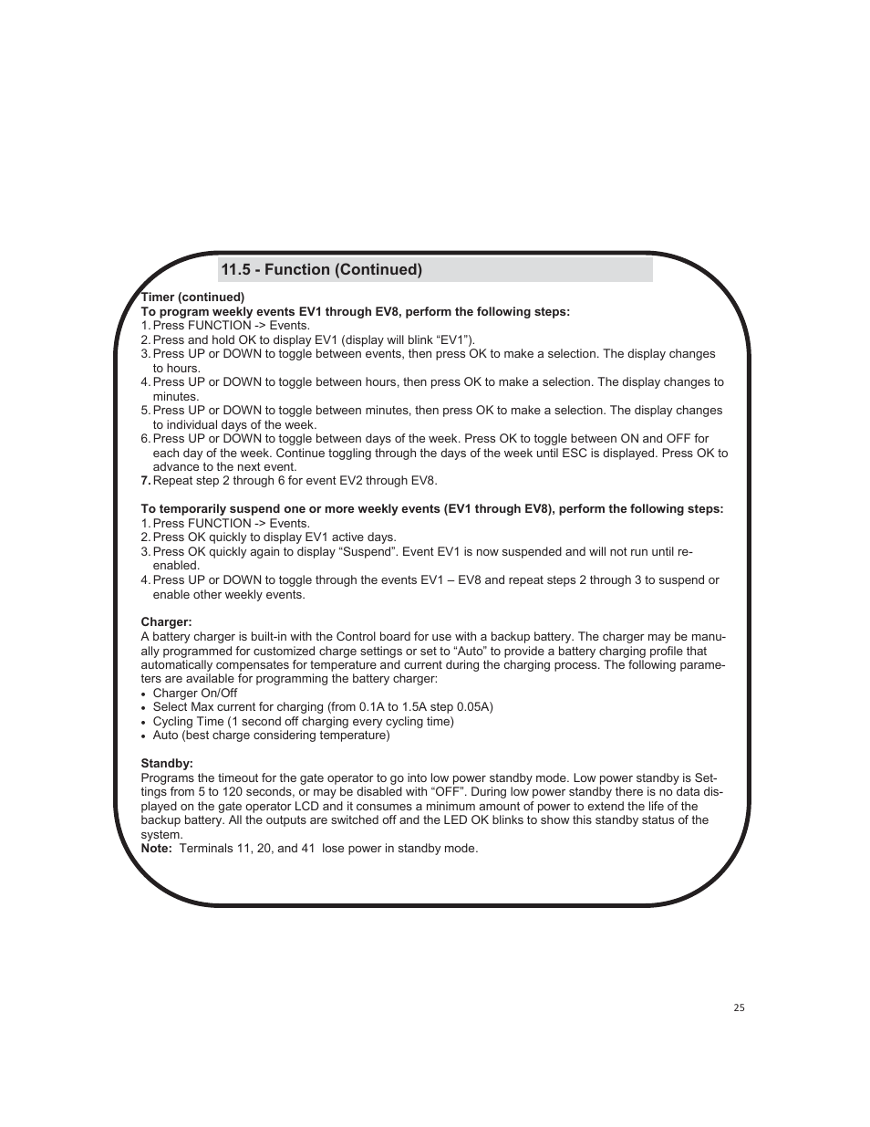 5 - function (continued) | Controlled Products Systems Group 1550ETL-1K User Manual | Page 25 / 32