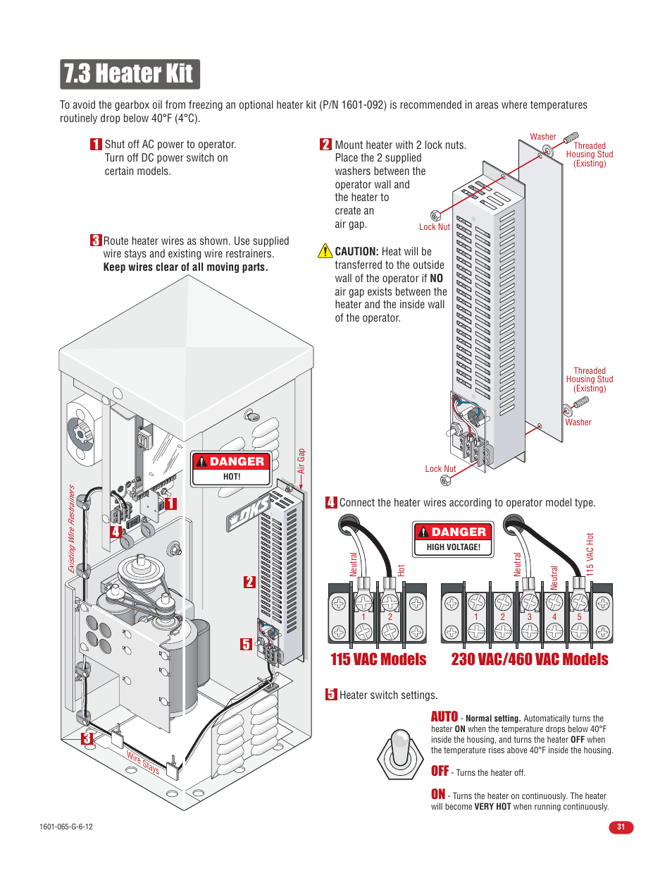 3 heater kit, 4auto | Controlled Products Systems Group 1601-080 User Manual | Page 33 / 42