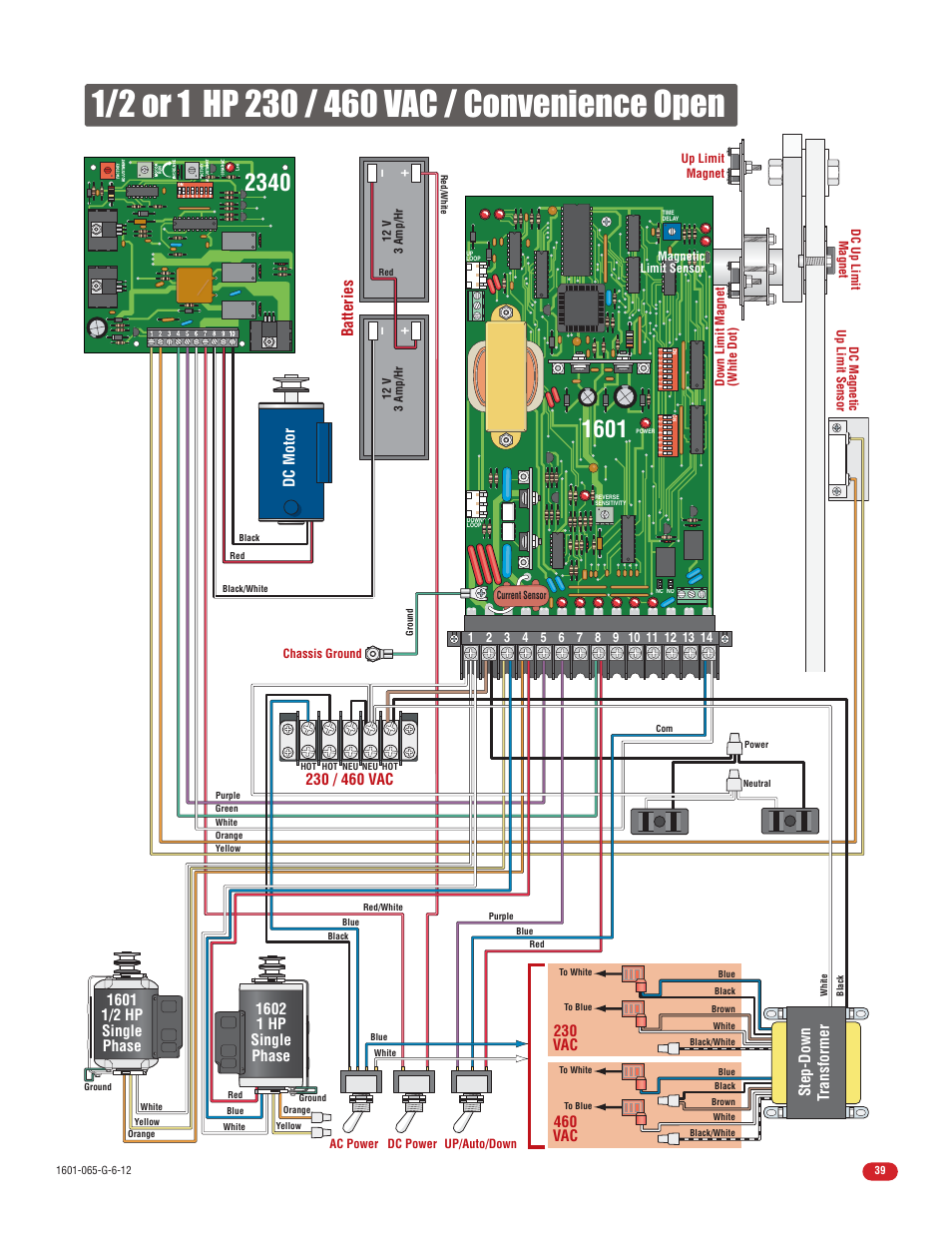 Batteries, Dc motor, Step-down transformer | Controlled Products Systems Group 1601-080 User Manual | Page 41 / 42