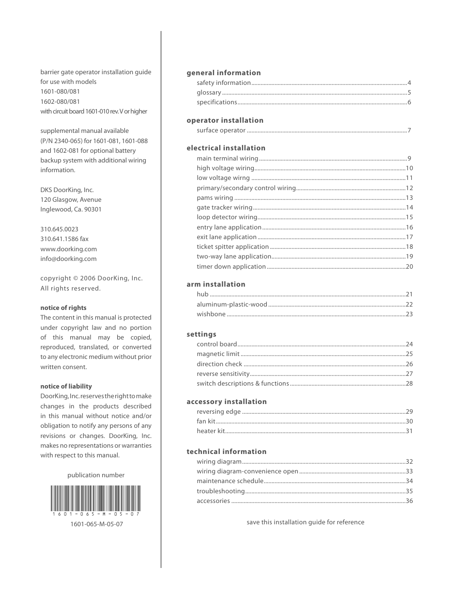 Controlled Products Systems Group 1601-080 User Manual | Page 2 / 36