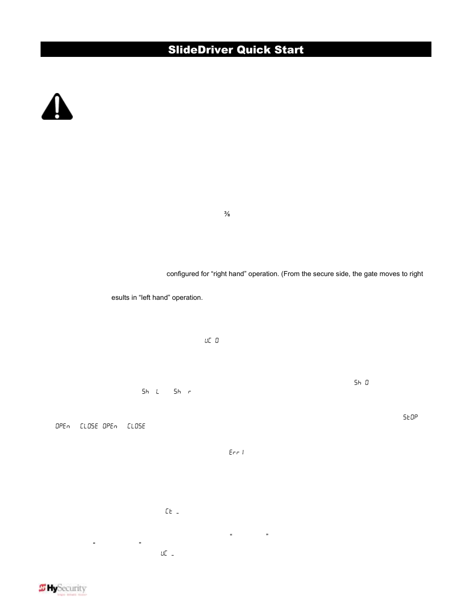 Slidedriver quick start | Controlled Products Systems Group 222EX43 User Manual | Page 10 / 98