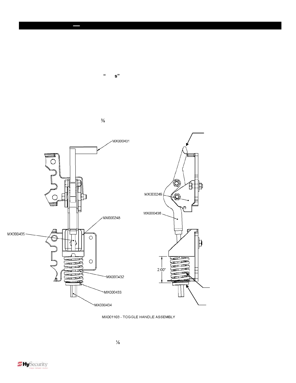 Use and adjustment of the manual release mechanism | Controlled Products Systems Group 222EX43 User Manual | Page 73 / 98