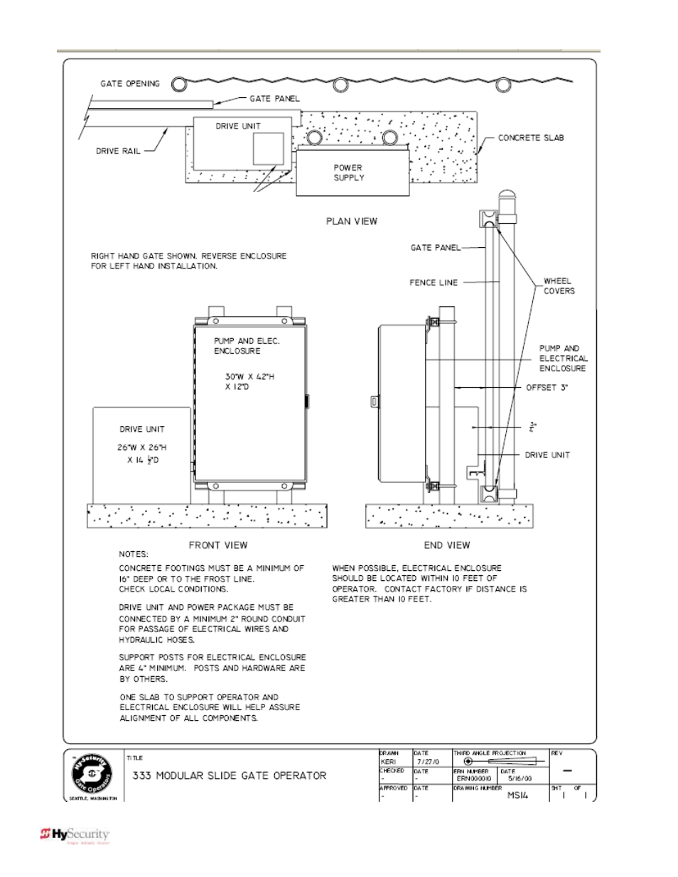 Appendix, Wire size schedules | Controlled Products Systems Group 222EX43 User Manual | Page 79 / 98