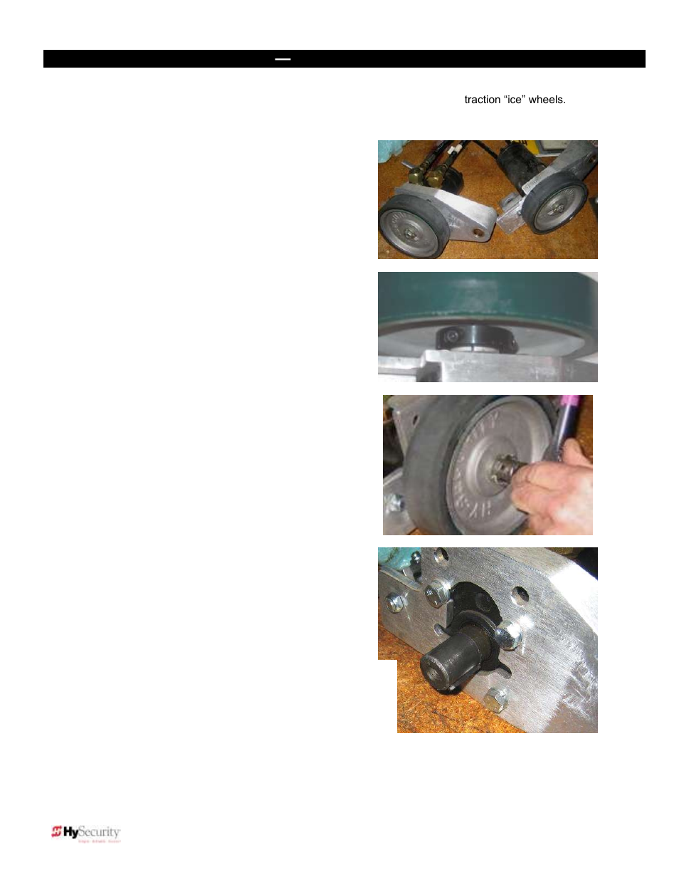 Slidedriver wheel change, Appendix — slidedriver wheel change | Controlled Products Systems Group 222EX43 User Manual | Page 93 / 98