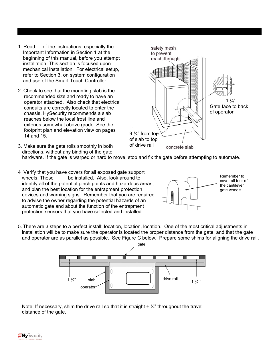Installation preparation checklist | Controlled Products Systems Group 222X383 User Manual | Page 17 / 84