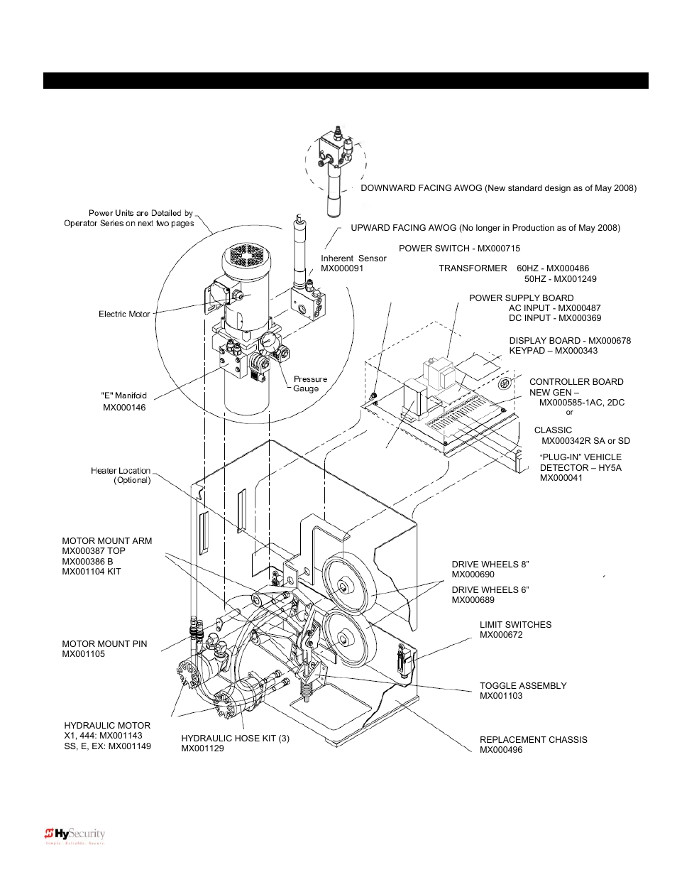 Exploded parts breakout | Controlled Products Systems Group 222X383 User Manual | Page 74 / 84