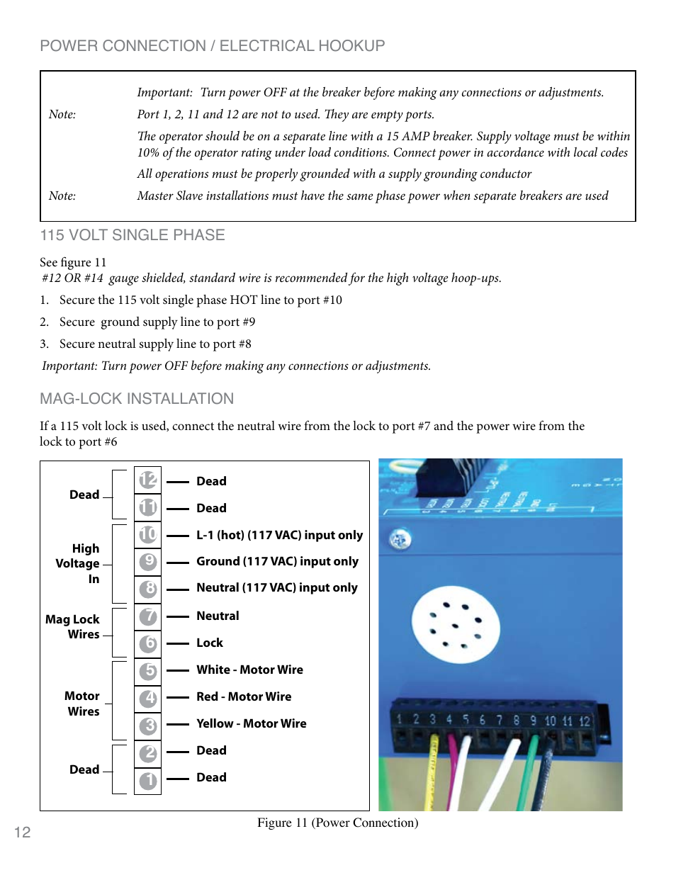 Dorene dgc2000 controller, Volt single phase | Controlled Products Systems Group 3020HX User Manual | Page 12 / 24
