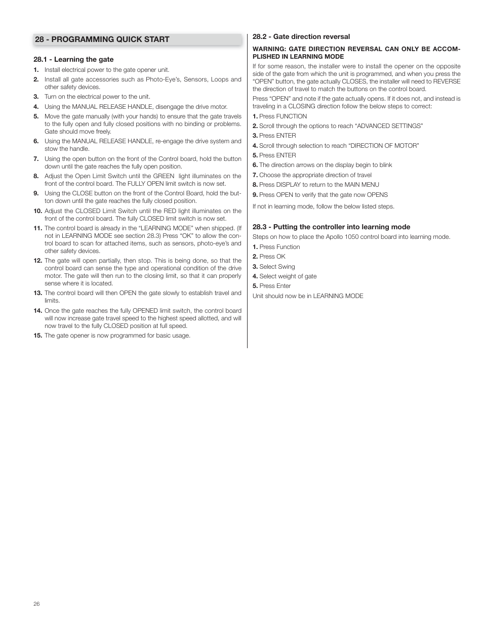 Controlled Products Systems Group 4300SW User Manual | Page 28 / 32