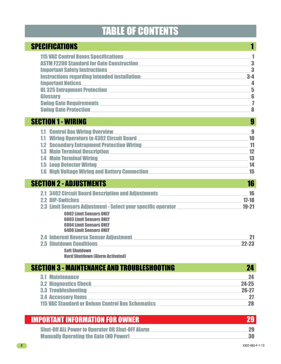 Controlled Products Systems Group 4302-111 User Manual | Page 4 / 34