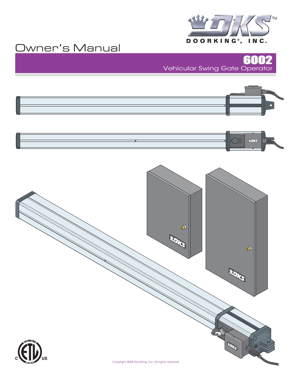 Controlled Products Systems Group 6002-080 User Manual | 32 pages