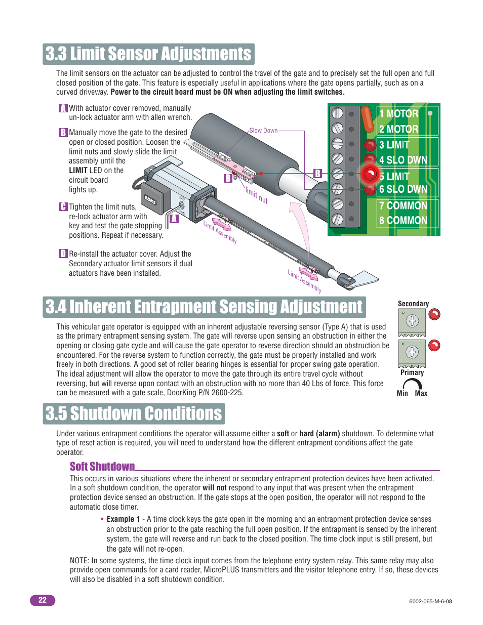 5 shutdown conditions, Soft shutdown | Controlled Products Systems Group 6002-080 User Manual | Page 24 / 32