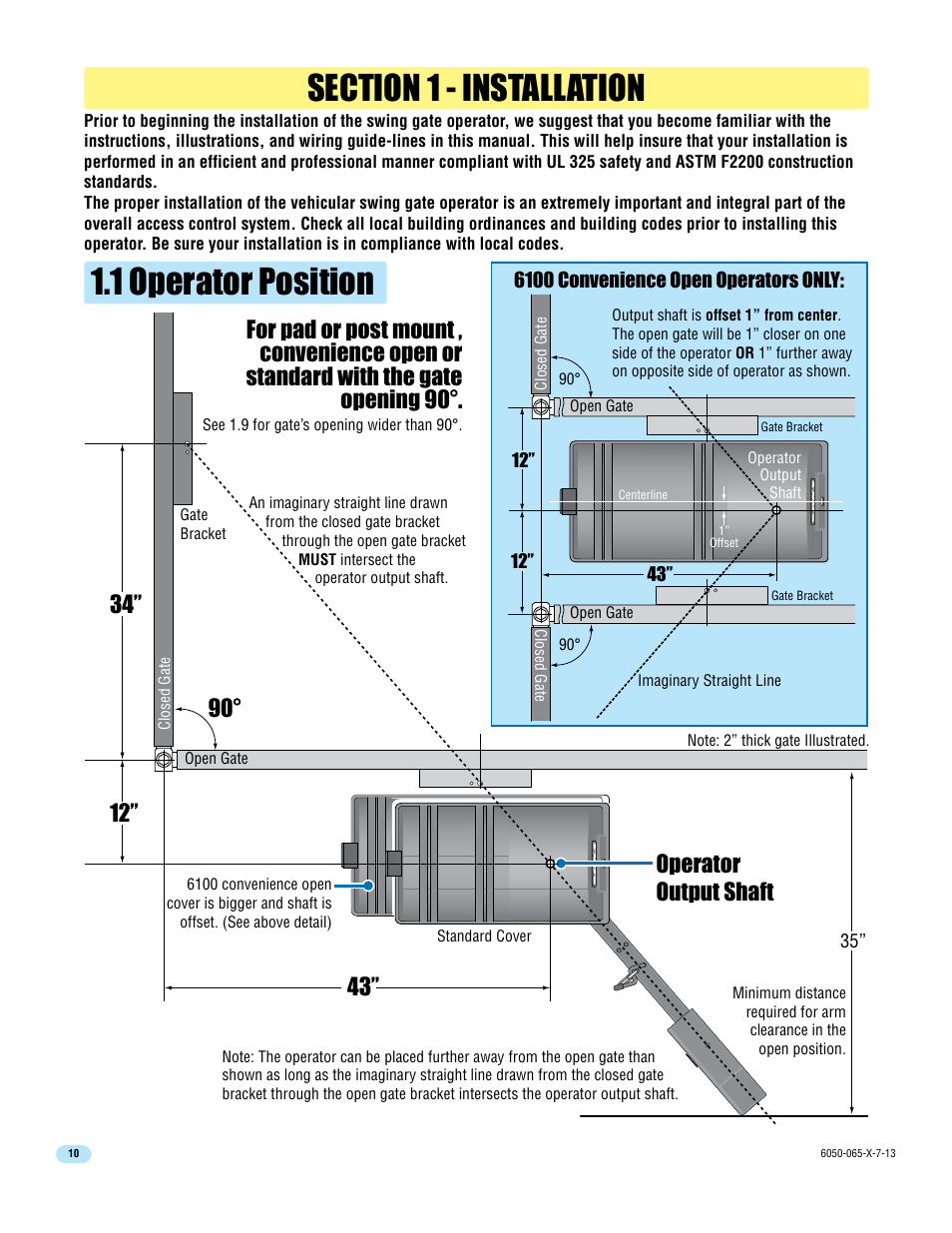 Operator output shaft | Controlled Products Systems Group 6050-080 User Manual | Page 12 / 46