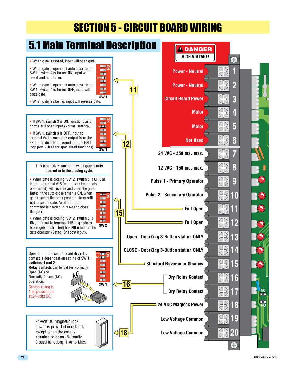 1 main terminal description | Controlled Products Systems Group 6050-080 User Manual | Page 28 / 46