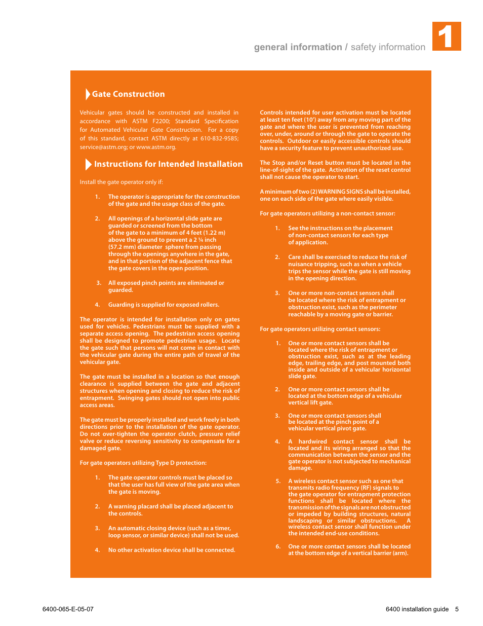 General information / safety information | Controlled Products Systems Group 6400-080 User Manual | Page 5 / 28