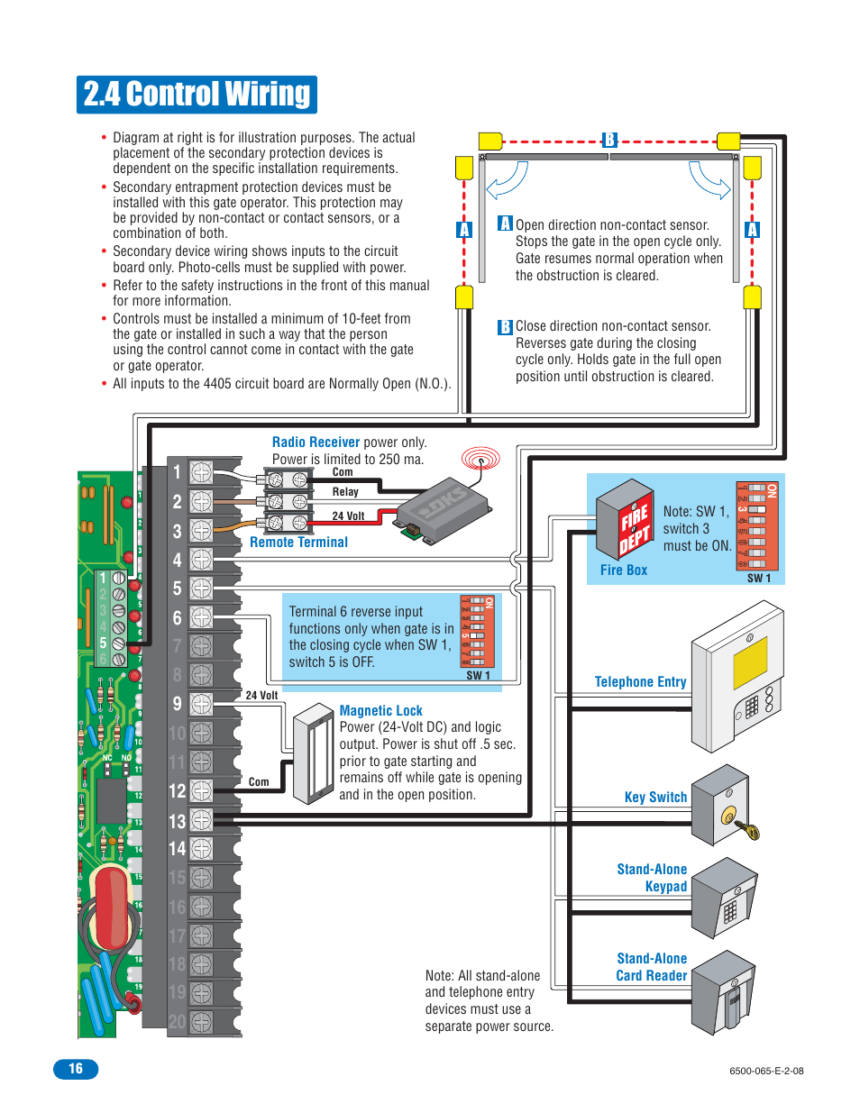 4 control wiring | Controlled Products Systems Group 6500-083 User Manual | Page 17 / 46