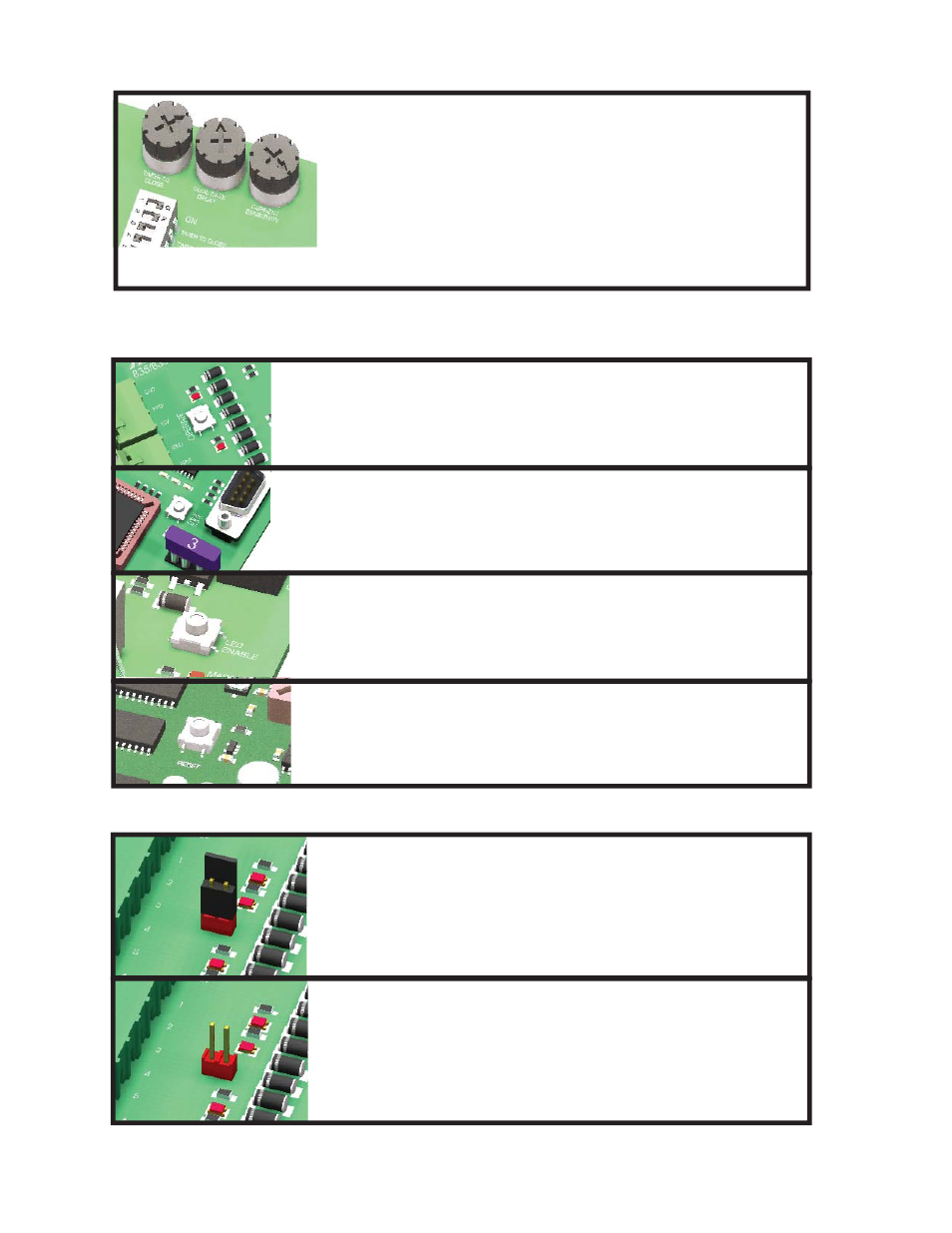 Adjustments push buttons, Jumpers | Controlled Products Systems Group 7200ETL-IL User Manual | Page 16 / 23