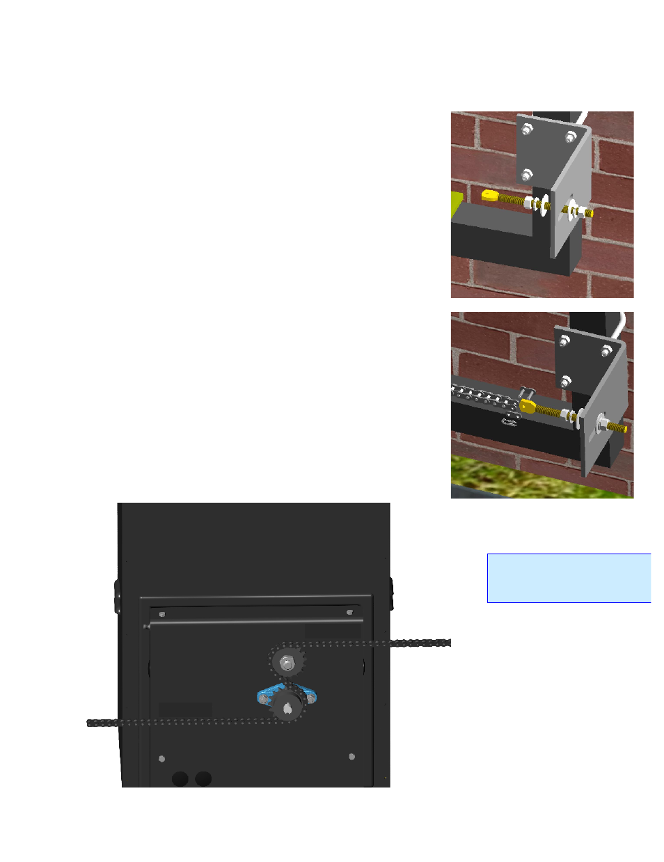 Chain & chain bolt installation | Controlled Products Systems Group 7300ETL-IL User Manual | Page 10 / 26