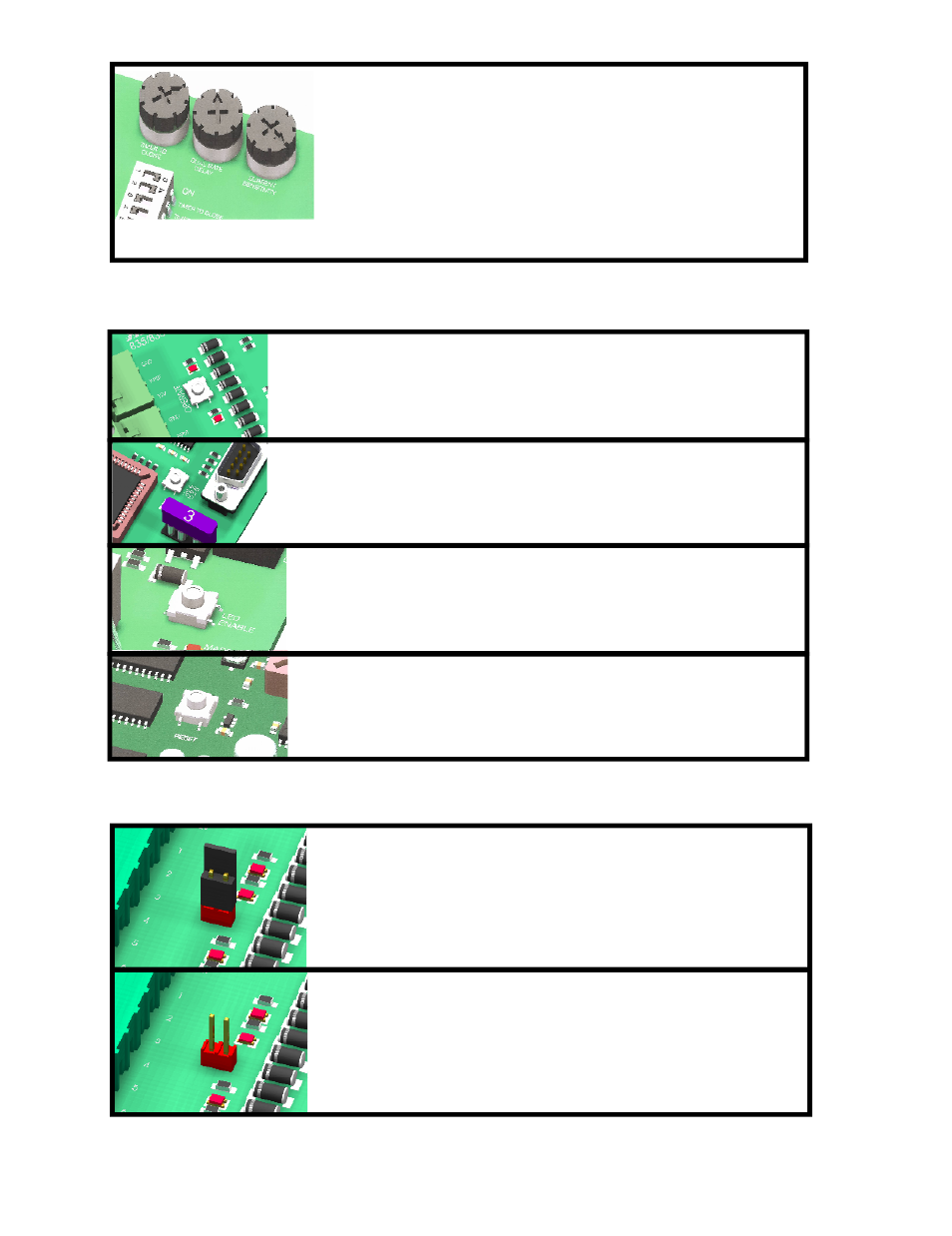 Adjustments push buttons, Jumpers | Controlled Products Systems Group 7300ETL-IL User Manual | Page 19 / 26