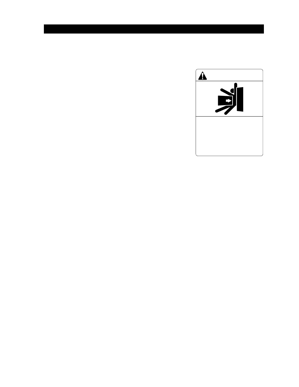 6 warning sign installation, Warning | Controlled Products Systems Group 9050-080 User Manual | Page 21 / 51