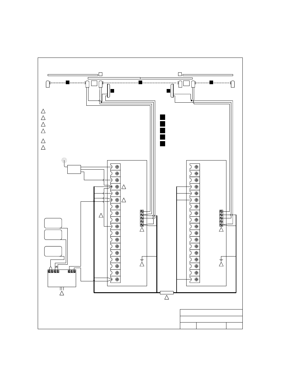 5 primary - secondary (bi-parting) gate wiring, Primary operator secondary operator, Figure 28 page 32 | Controlled Products Systems Group 9100-080 User Manual | Page 32 / 53