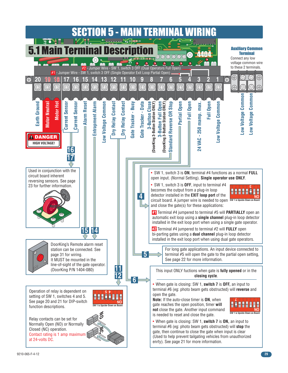 1 main terminal description | Controlled Products Systems Group 9210-081 User Manual | Page 31 / 42