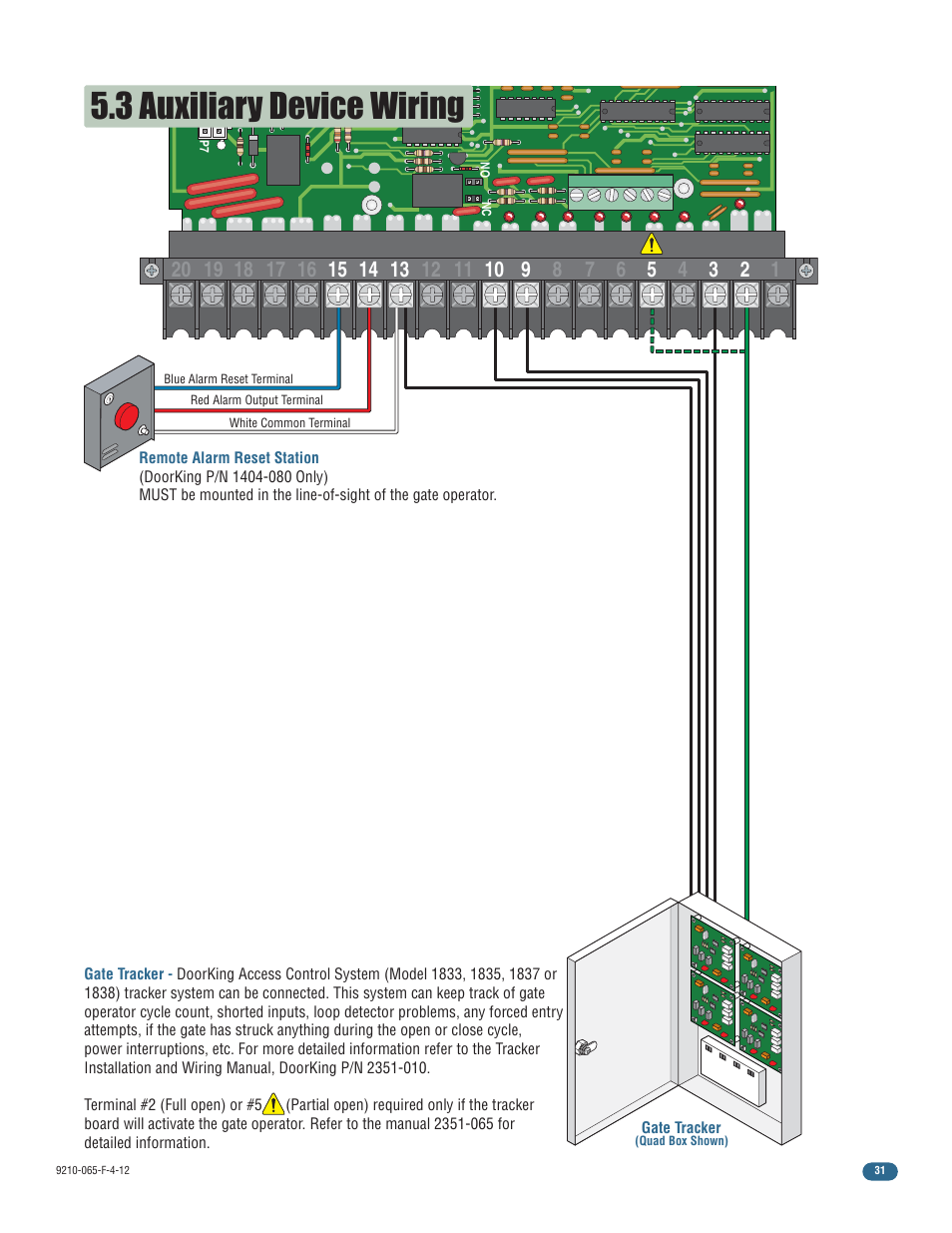 3 auxiliary device wiring | Controlled Products Systems Group 9210-081 User Manual | Page 33 / 42