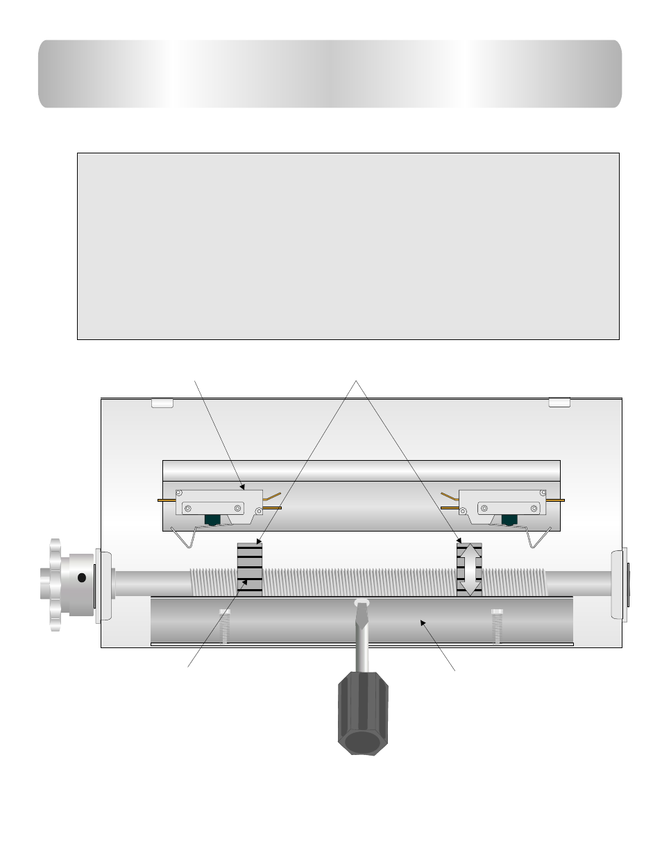 Gate travel adjustment for sl-150dc | Controlled Products Systems Group AOMSL1501HPDC User Manual | Page 10 / 29