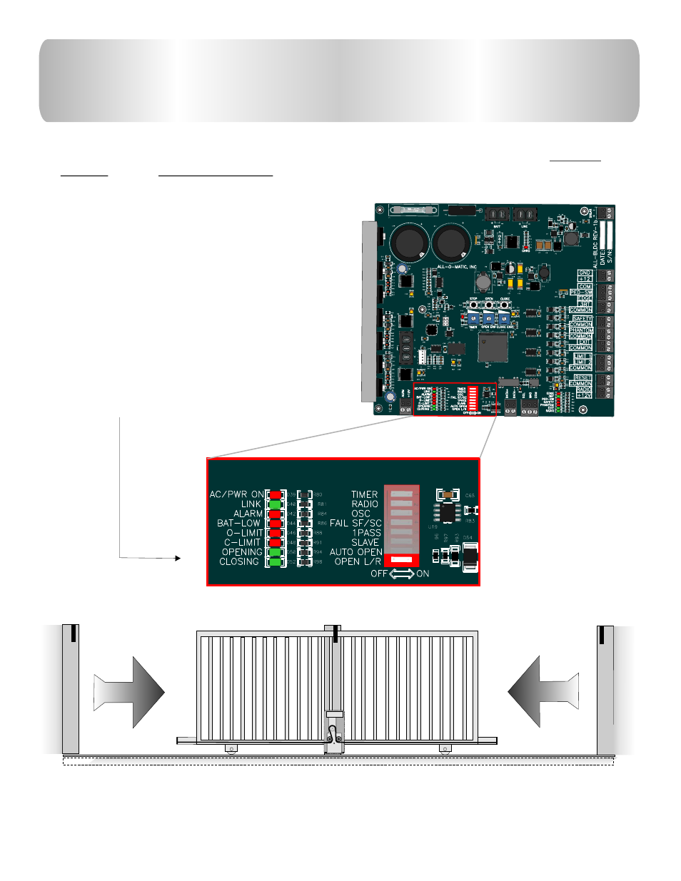 Opening direction settings, Opening, Right hand left hand | Controlled Products Systems Group AOMSL1501HPDC User Manual | Page 11 / 29