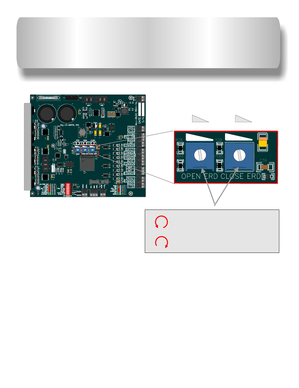 Erd’s must be adjusted by qualified technician, Sensitivity, Erd must be checked every six months | Open and close erd, Max min min | Controlled Products Systems Group AOMSL1501HPDC User Manual | Page 23 / 29