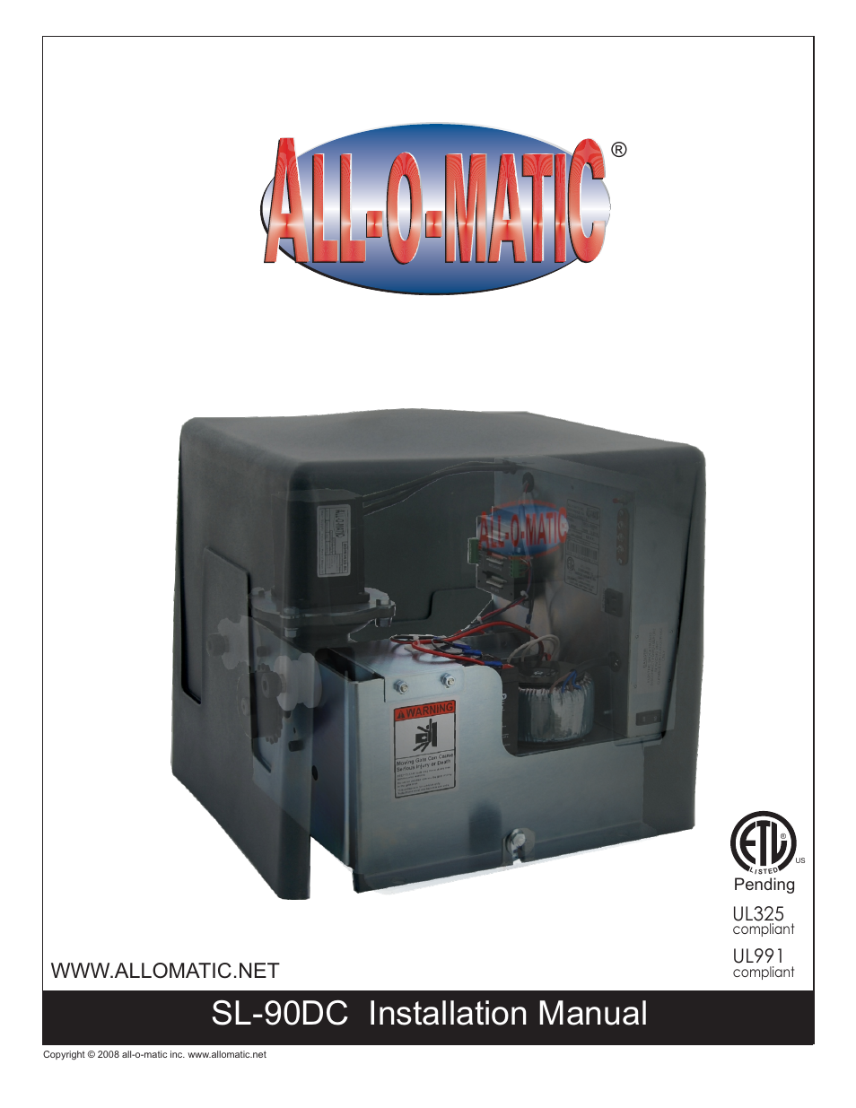 Controlled Products Systems Group AOMSL90DC User Manual | 26 pages